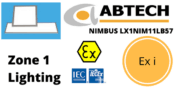 Hazardous Area LED Panel Lighting Ex i Zone 1 ATEX – Abtech LX1NIM05LB57