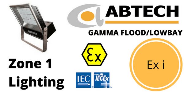 Zone 1 LED Floodlight Hazardous Area ATEX IECEx Ex i – Abtech Gamma Flood Lowbay