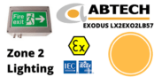 Hazardous Area  Zone 2 LED ATEX Bulkhead – Abtech LX2EXOE2LB57