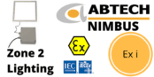 Zone 2 LED Panel ATEX IECEx Ex i Intrinsically Safe – Abtech Nimbus