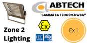 Zone 2 Low Glare LED Floodlight Ex i ATEX IECEx – Abtech Gamma LG Flood/Lowbay