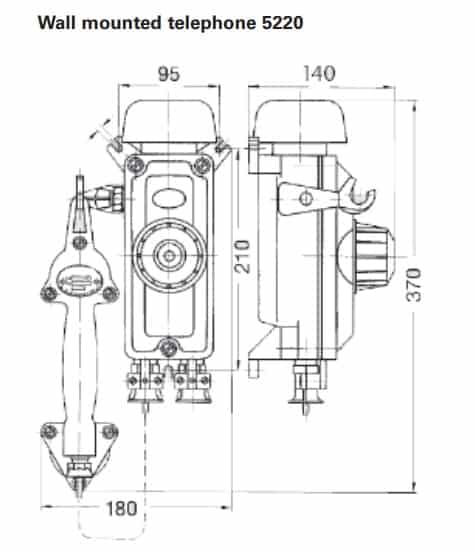 Eaton MEDC FUF Ex Howl-Call - Dimensions