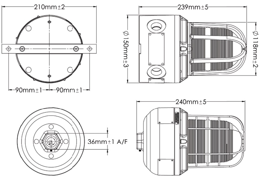 MEDC LD15 - Dimensions MEDC LD15 - Dimensions