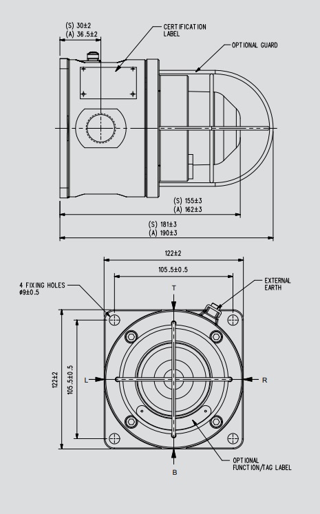 Eaton MEDC SM87 LU1/LU3 - Dimensions