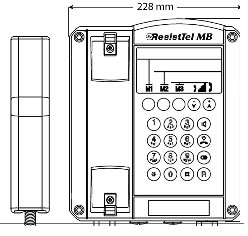 FHF ExResistTel IP2 - Dimensions