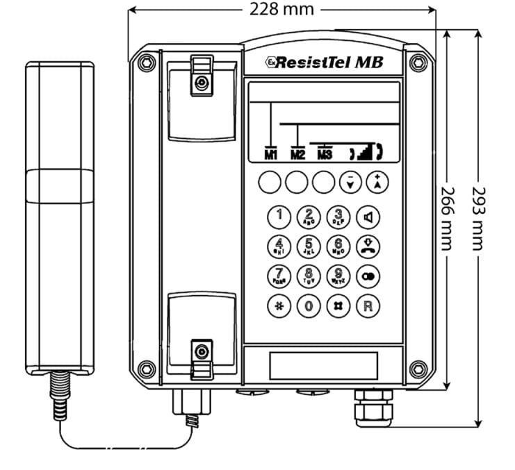 FHF ExResistTel MB - Dimensions