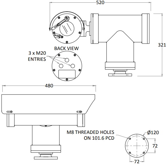 Eaton Oxalis XC40 - Dimensions