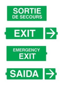 Appleton ATX Emergency Exit Labels