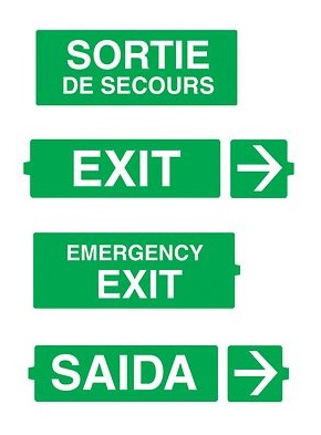 Appleton ATX Emergency Exit Labels