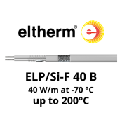 Constant Wattage Heat Tracing Cable | Eltherm ELP/SI-F 40 B Heat Tracing Cable Up to 200°C