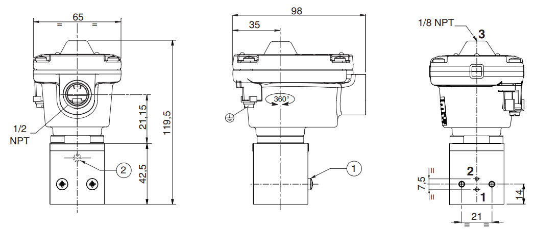 Ex d Flameproof Solendoid Valves | ASCO 3214