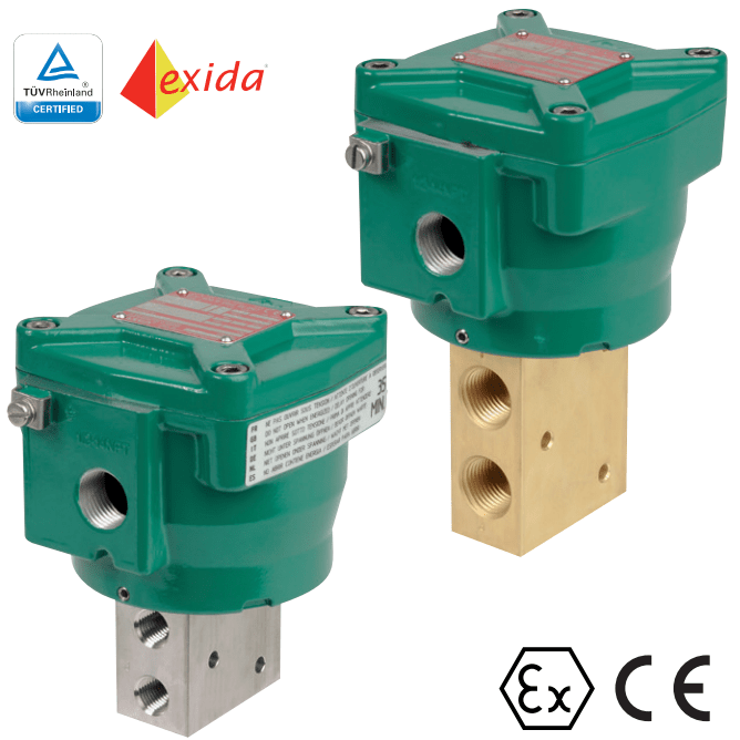 ASCO 327 | Ex db Flameproof ATEX IECEx Solenoid Valves 3/2