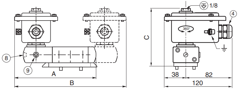ASCO Solenoid Valves | Type 04 | Dimensions (mm)