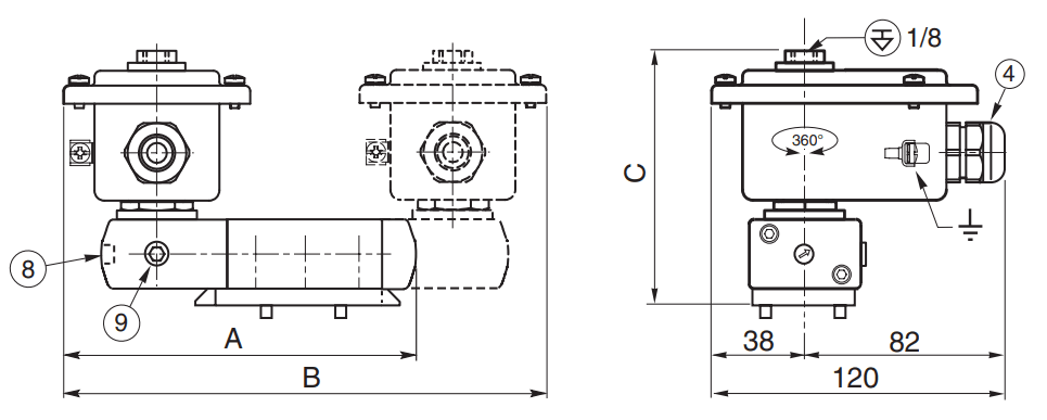 ASCO Solenoid Valves | Type 04 | Dimensions (mm)