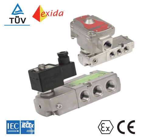 ASCO 551-553 5/2 5/3 Ex m Encapsulated Solenoid Valve - Stainless Steel