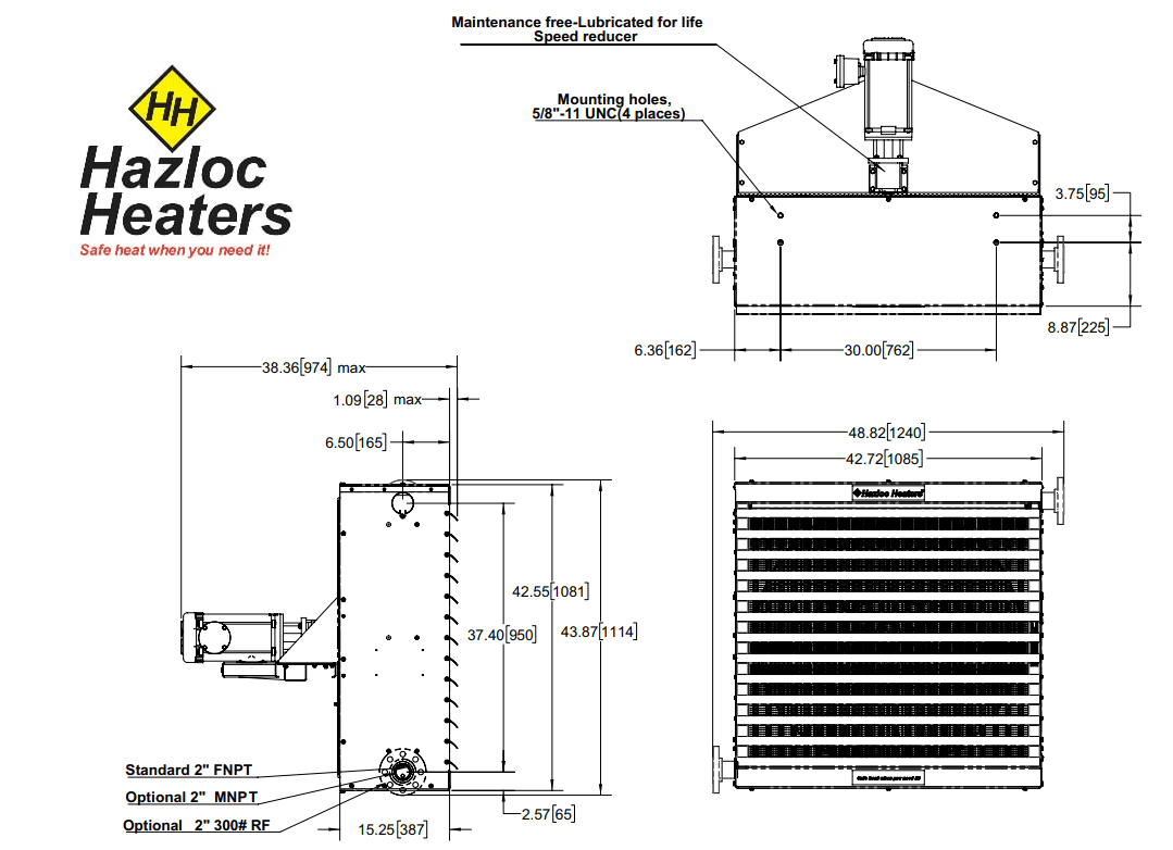 Hazloc SRH2-36 | Dimensions