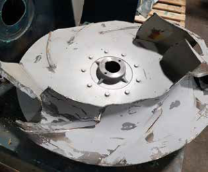 Figure 1. Damage as a result of a 90 kW motor failing at 1450 rpm.