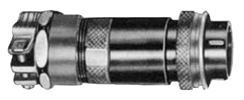 Amphenol Star-Line Straight Plug with Mechanical Clamp Nut