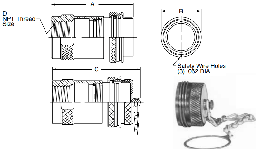 Amphenol Star-Line Straight Plugs | Dimensions