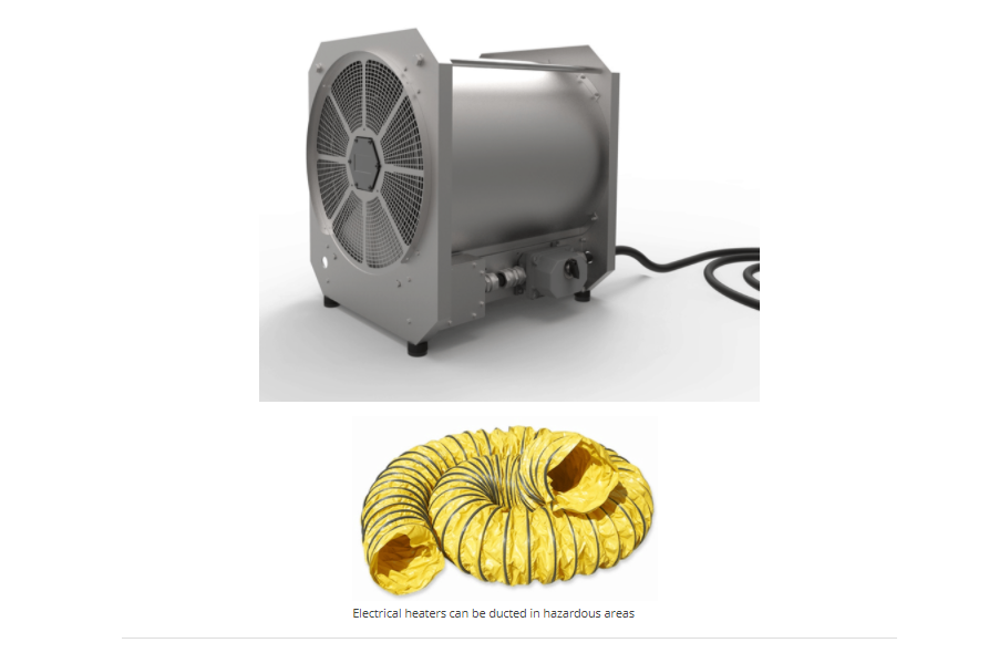 EXHEAT LFH Hazardous Area Fan Heater Can Be Ducted Front & Rear EXHEAT LFH Hazardous Area Fan Heater Can Be Ducted Front & Rear