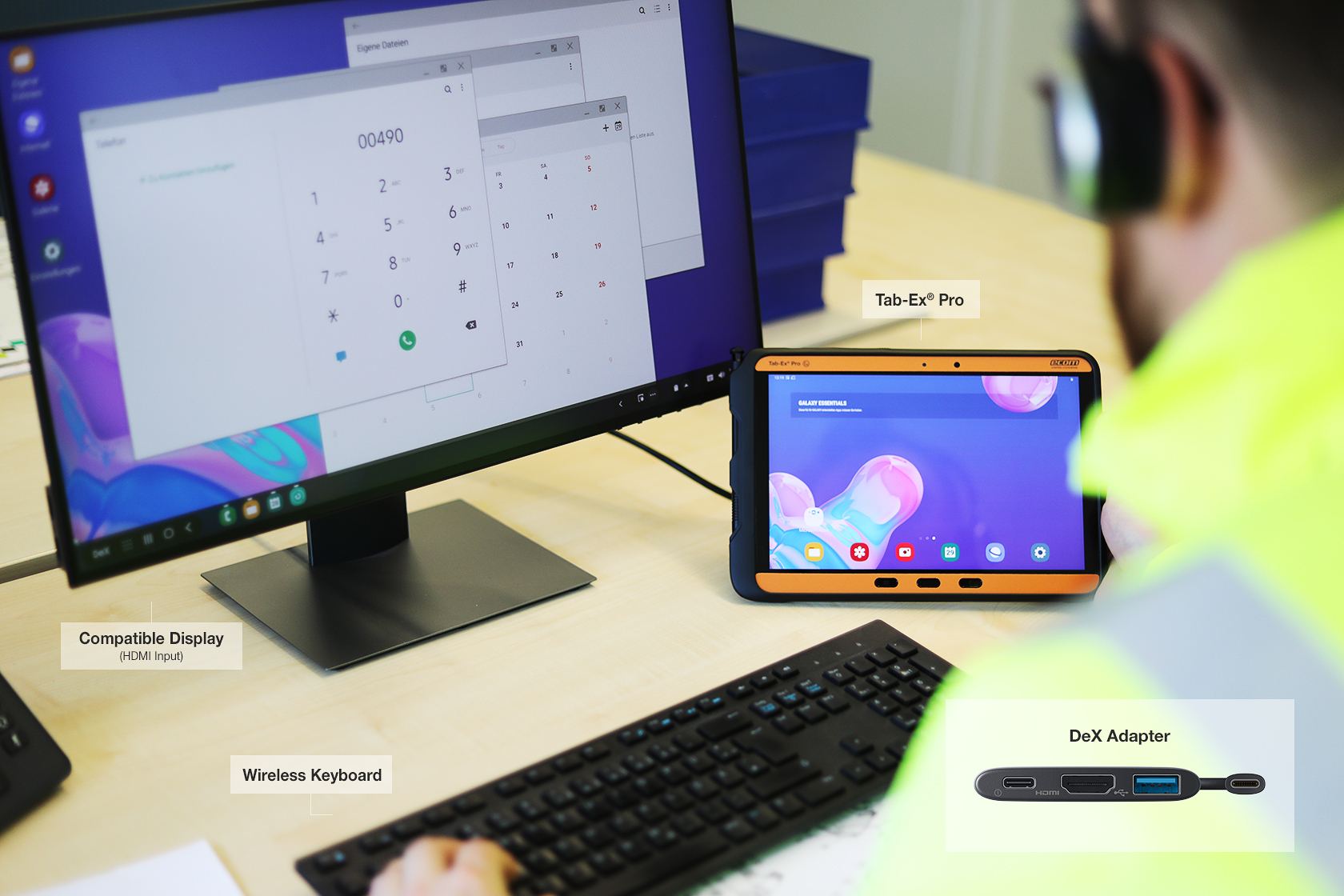 ATEX Tablet Zone 2/ Zone 22 & Div 2 Hazardous Area – Ecom TAB-EX PRO DZ2 Android Tablet