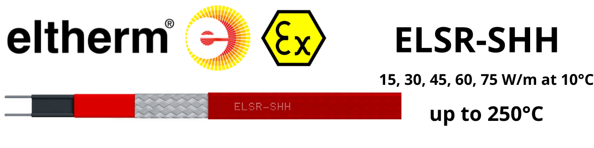 Self Regulating Heat Tracing | Eltherm ELSR-SH ATEX Heat Tracing Cable (Up to 250 Degrees Celsius)