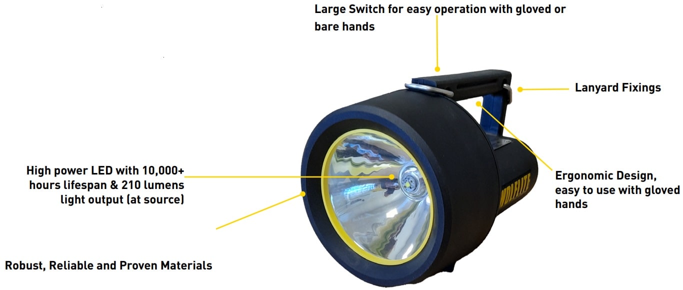 Wolflite H-251ALED ATEX Handlamp