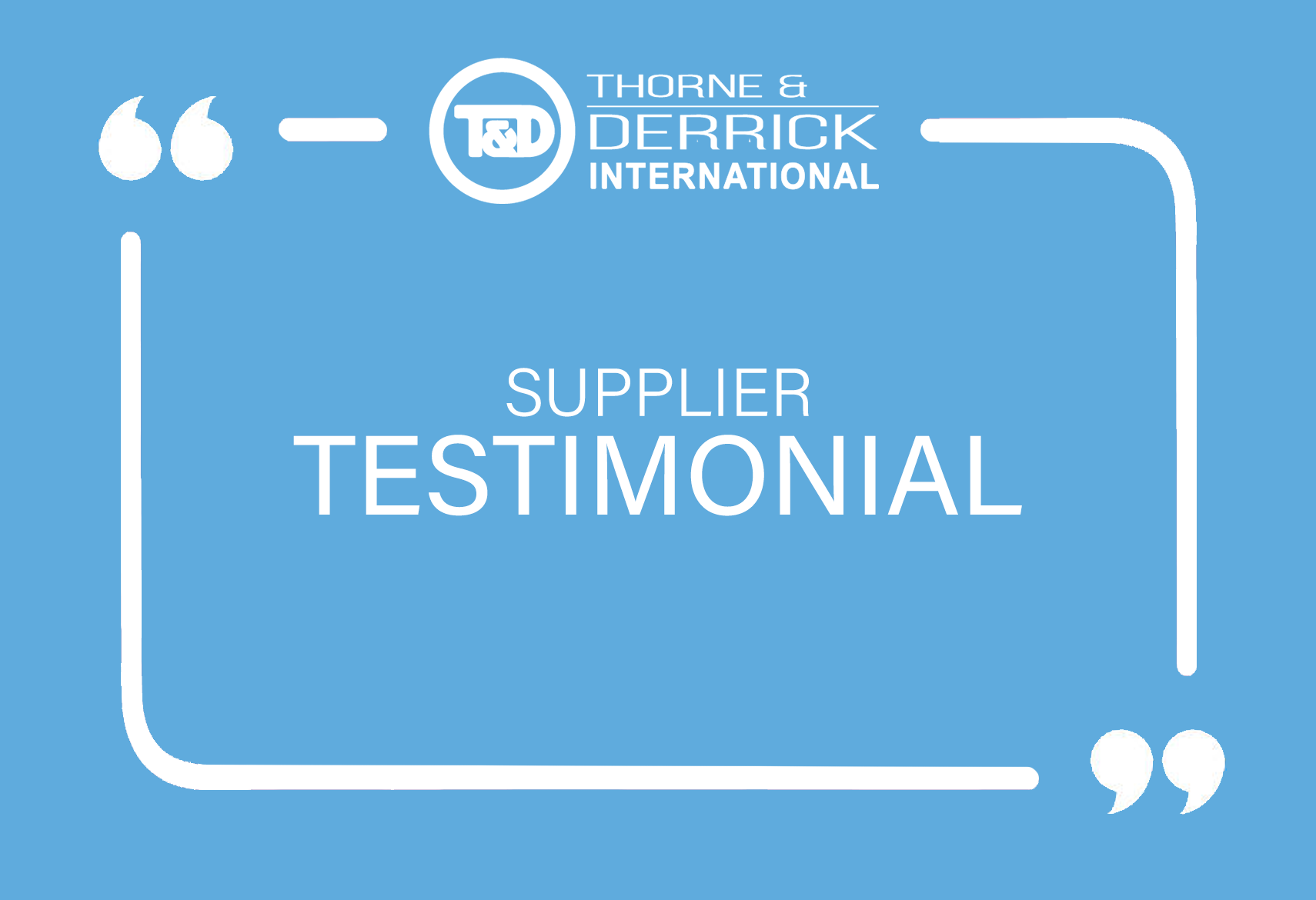 supplier testimonial