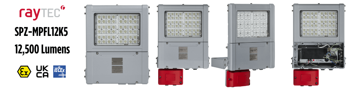 SPZ-MPFL12K5 | ATEX Floodlight Zone 2 (Mid Power) | 12,500 Lumens
