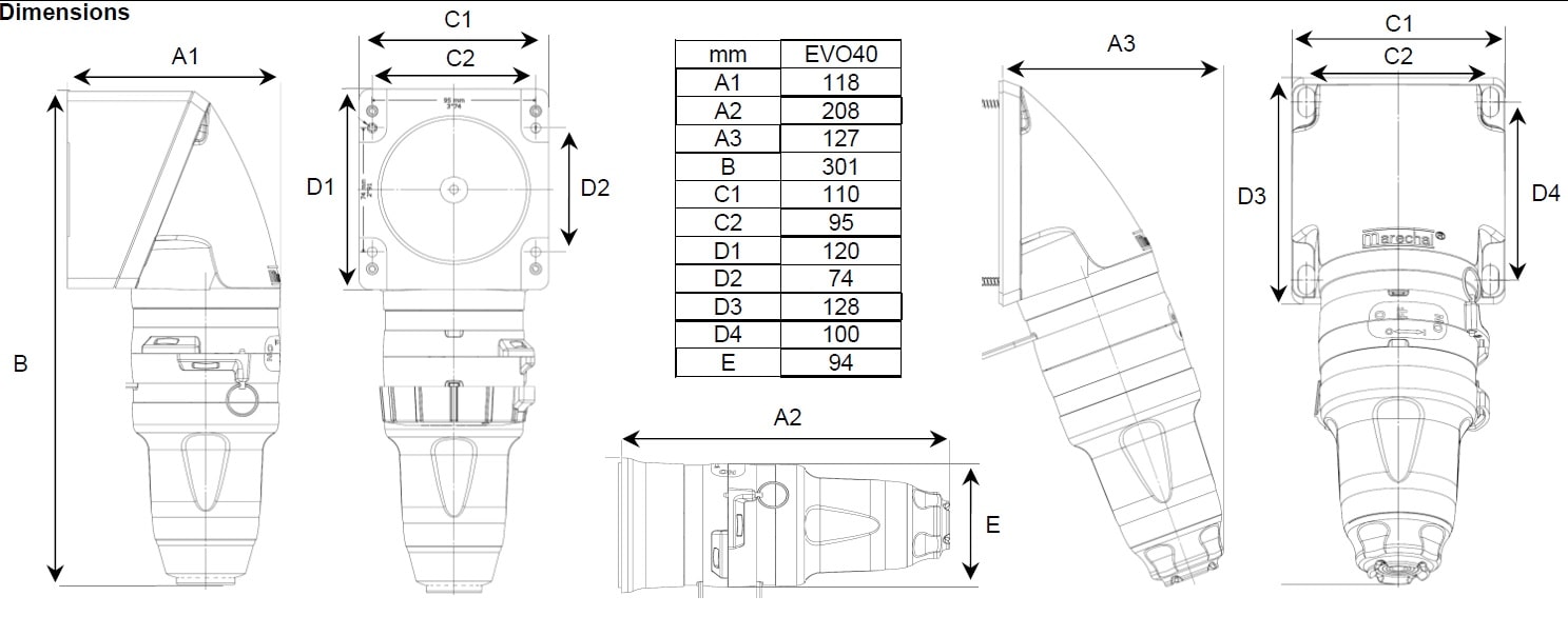 Marechal EVO Dimensions