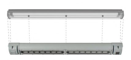 Replacing existing fluorescent luminaires
