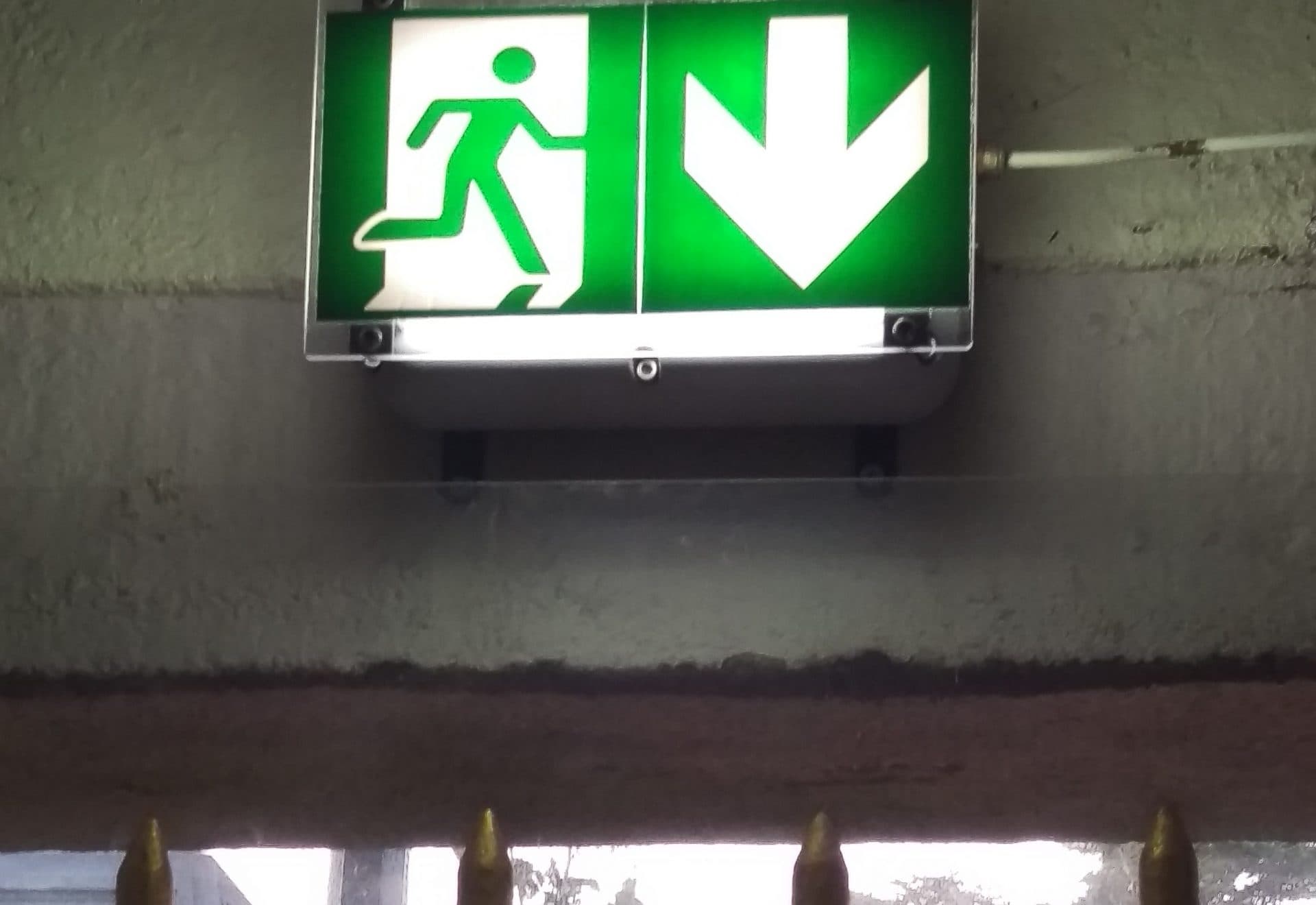 SPARTAN Bulkhead available with an emergency exit sign kit which comes with a number of configurations to suit different installations SPARTAN Bulkhead available with an emergency exit sign kit which comes with a number of configurations to suit different installations