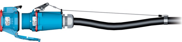 Step 3 The latch is fully raised by the ejection lever, causing the automatic ejection of the plug