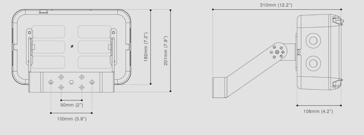 Flood BL24 - Product Dimensions