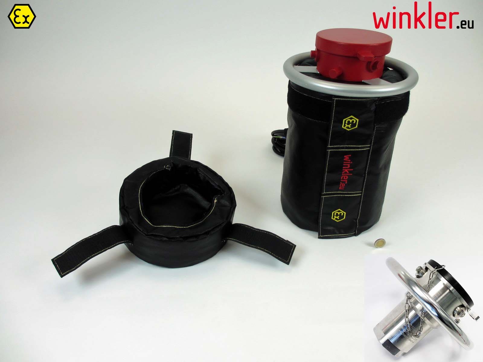 Hazardous area heating jacket for dry disconnect coupling (WEXH0019)