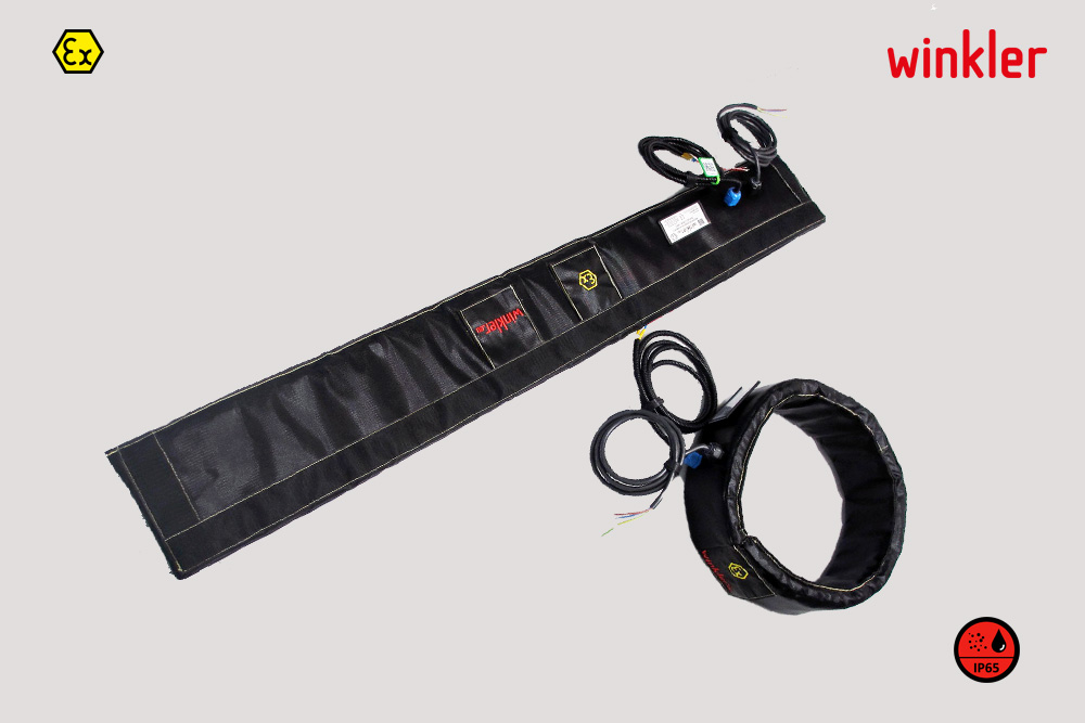 ATEX heating jackets for oil tank and vacuum pump (WEXH0105 & WEXH0136)
