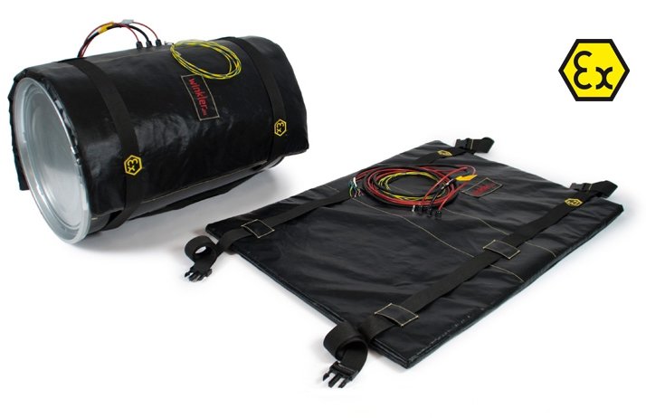 ATEX heating mat for horizontal 200 l barrel
