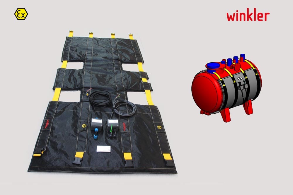 Heating mat for a vessel with individual design drawing (WEXH0141)