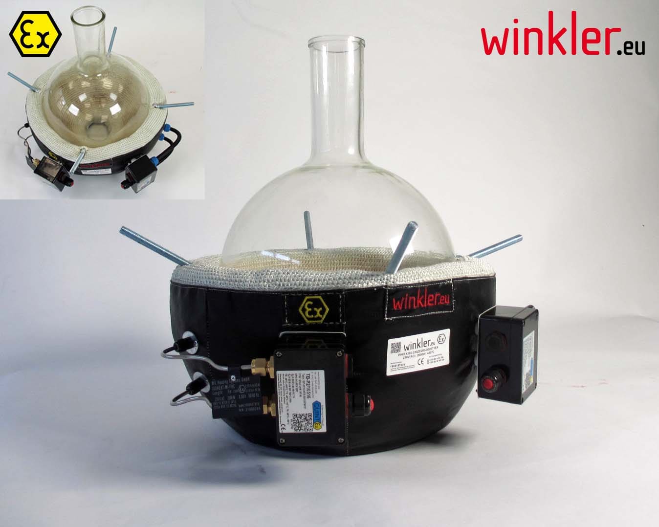 ATEX heating jacket for industrial flask (WHI1X350)