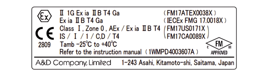 Hazardous Area Labels for Platform Scales
