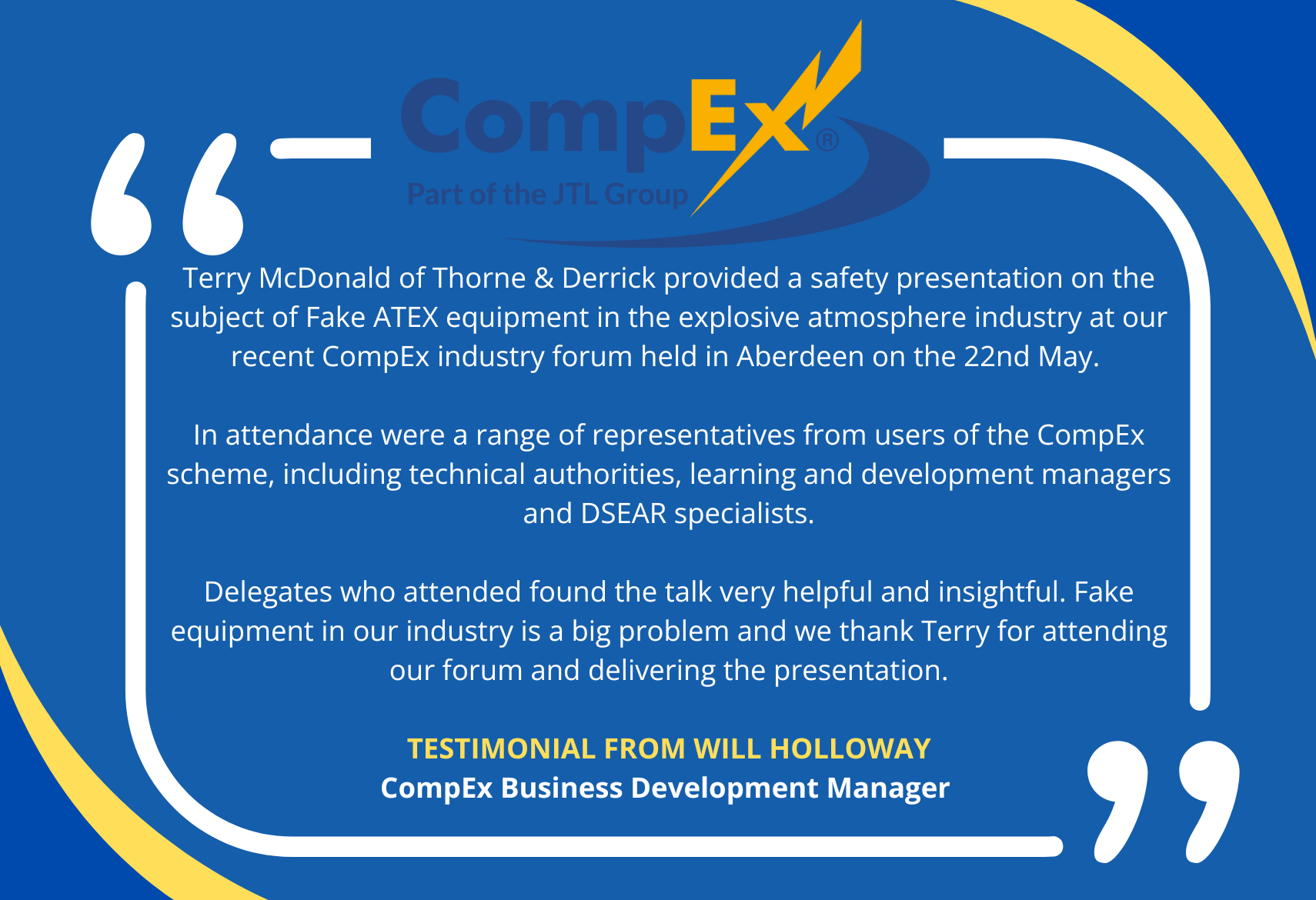CompEX Testimonial