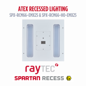 Hazardous Area Recessed Modular Emergency Lighting | SPARTAN Recess SPX-RCM66-EMX25