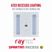 SPARTAN Recess Zone 2 Modular Emergency Hazardous Area Recessed Lights | SPZ-RCM612