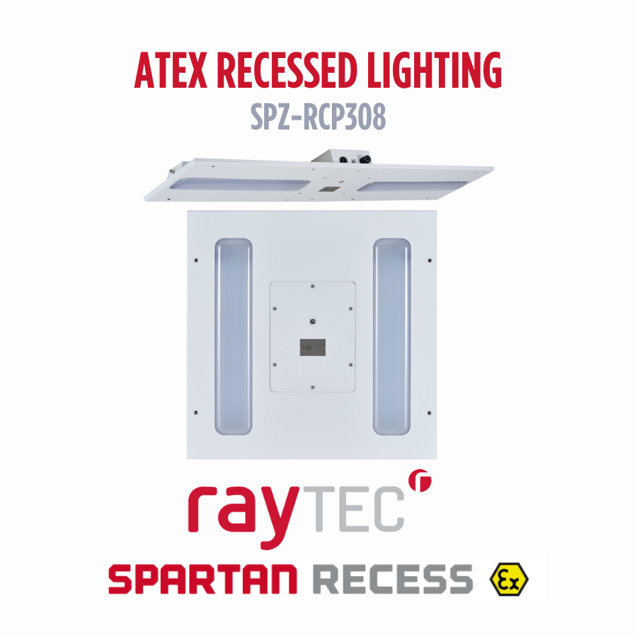 SPARTAN Recess Zone 2 Recessed Plank Hazardous Area Lights | SPZ-RCP308 