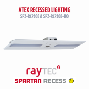 SPARTAN Recess Zone 2 Recessed Plank Hazardous Area Lights | SPZ-RCP308