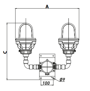 LED Aircraft Obstruction Lighting EVA WAD ATEX Hazardous Area