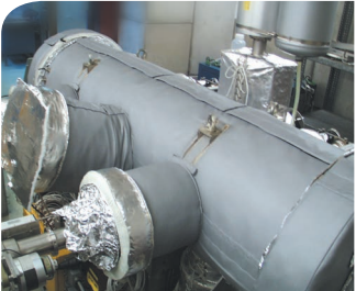 Heating Jacket With Fibreglass-Insulated Resistance Heating Cable For Vacuum Chamber