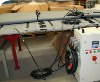 Heating Mats For Rotor Blade Manufacturing, Design With Switch Cabinet