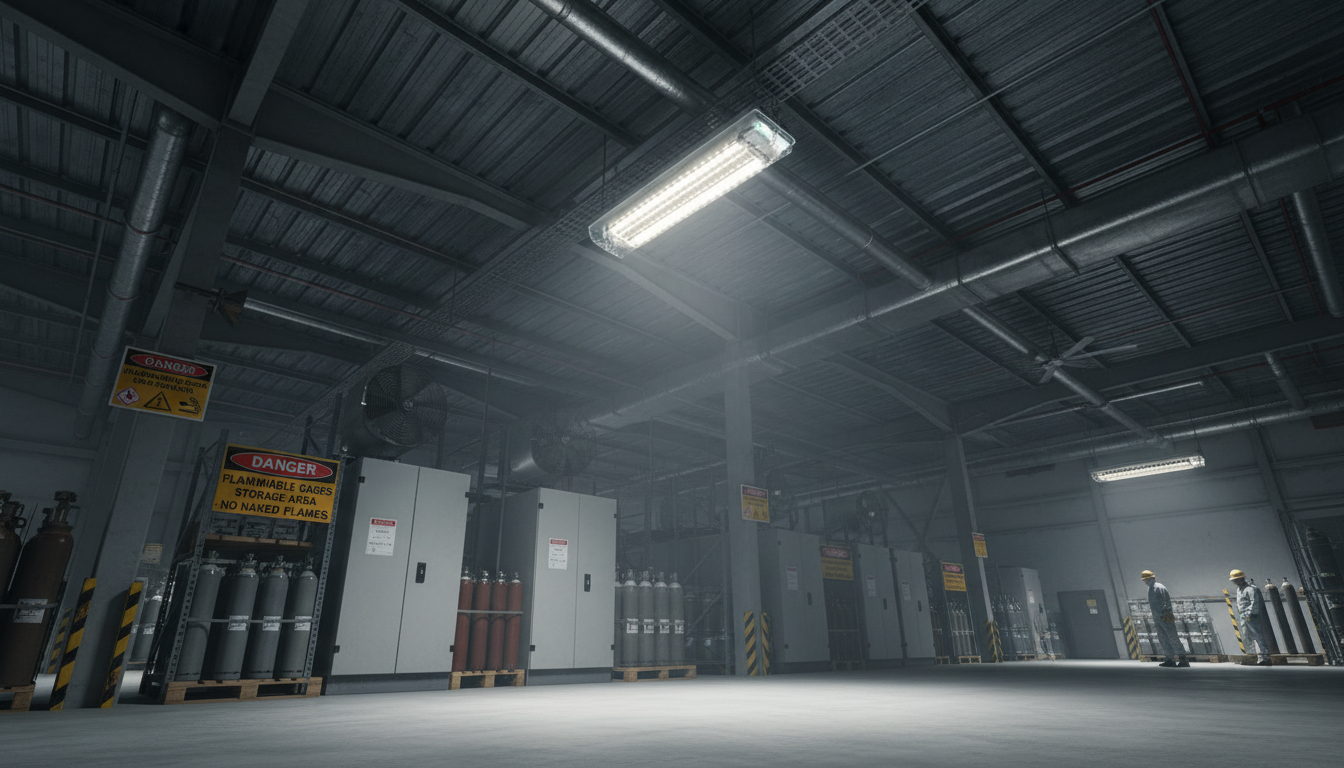 Eaton CEAG eLLK92 400A 29W Linear Light Fitting in Warehousing Environment